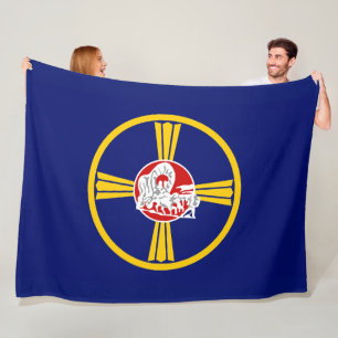 Stadtflagge von Omaha (Nebraska) Fleecedecke