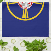 Stadtflagge von Omaha (Nebraska) Geschirrtuch (Gefaltet)