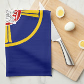 Stadtflagge von Omaha (Nebraska) Geschirrtuch (Viertel Falte)