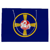 Stadtflagge von Omaha (Nebraska) Große Geschenktüte (Rückseite)