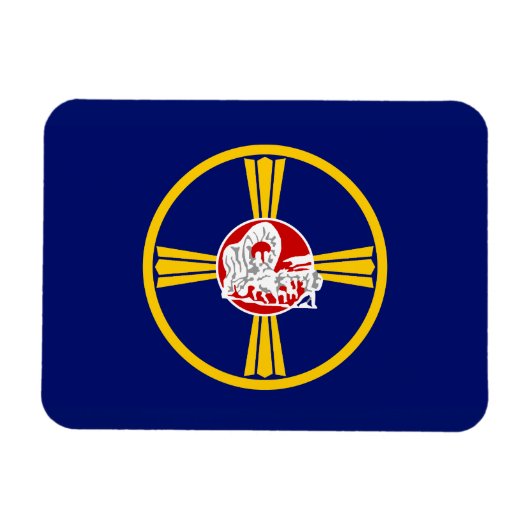Stadtflagge von Omaha (Nebraska) Magnet (Horizontal)