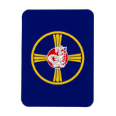 Stadtflagge von Omaha (Nebraska) Magnet (Vertikal)