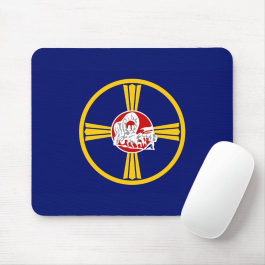 Stadtflagge von Omaha (Nebraska) Mousepad (Mit Mouse)