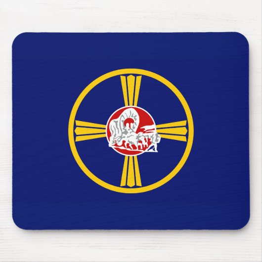 Stadtflagge von Omaha (Nebraska) Mousepad (Vorne)