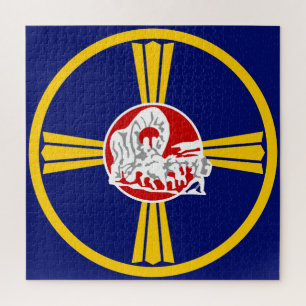 Stadtflagge von Omaha (Nebraska) Puzzle