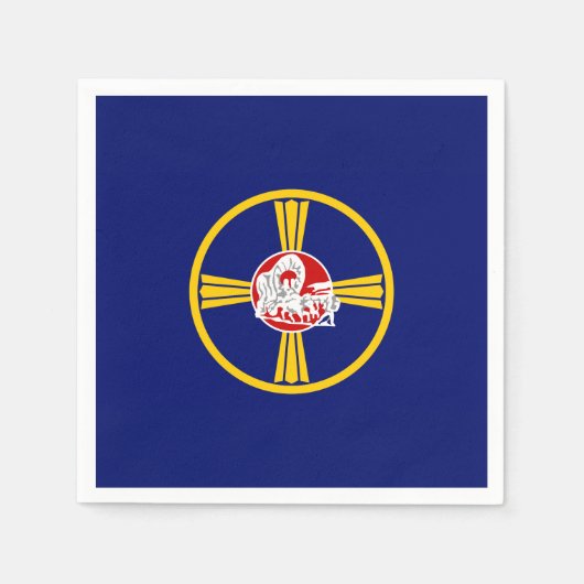 Stadtflagge von Omaha (Nebraska) Serviette (Vorderseite)