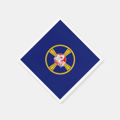 Stadtflagge von Omaha (Nebraska) Serviette (Ecke)