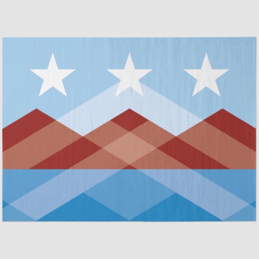 Stadtflagge von Peoria (Arizona) Seidenpapier (Vorderseite)