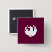 Stadtflagge von Phoenix (Arizona) Button (Vorne & Hinten)