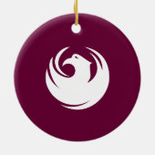 Stadtflagge von Phoenix (Arizona) Keramik Ornament (Hinten)