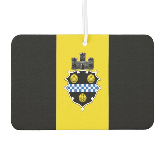 Stadtflagge von Pittsburgh Autolufterfrischer (Vorderseite)