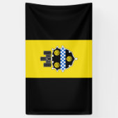 Stadtflagge von Pittsburgh (Pennsylvania) Banner (Vertikal)