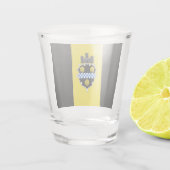 Stadtflagge von Pittsburgh Schnapsglas (Rückseite)