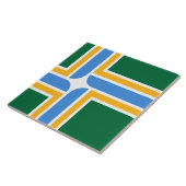 Stadtflagge von Portland Fliese (Seite)