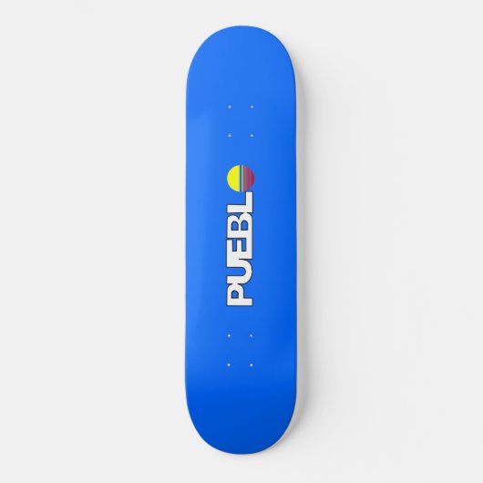Stadtflagge von Pueblo (Colorado) Skateboard (Vorderseite)