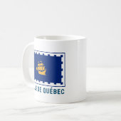 Stadtflagge von Quebec Kaffeetasse (Vorderseite Links)