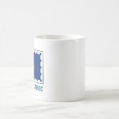 Stadtflagge von Quebec Kaffeetasse (Mittel)