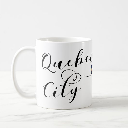 Stadtflagge von Quebec Kaffeetasse (Links)