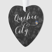 Stadtflagge von Quebec Ornament (Vorderseite)