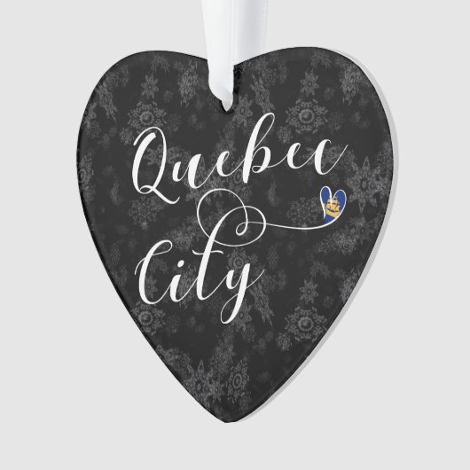 Stadtflagge von Quebec Ornament (Vorderseite)