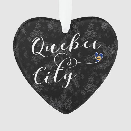 Stadtflagge von Quebec Ornament (Vorderseite)