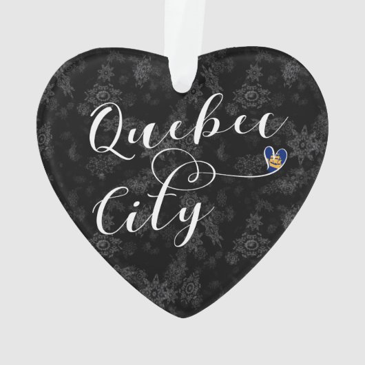 Stadtflagge von Quebec Ornament (Rückseite)