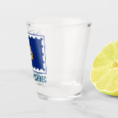 Stadtflagge von Quebec Schnapsglas (Rechts)