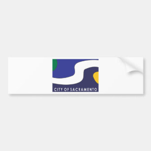 Stadtflagge von Sacramento Autoaufkleber