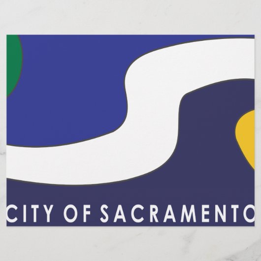 Stadtflagge von Sacramento Flyer (Vorne)