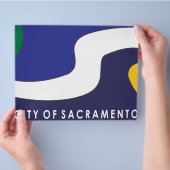 Stadtflagge von Sacramento Flyer (Hand)