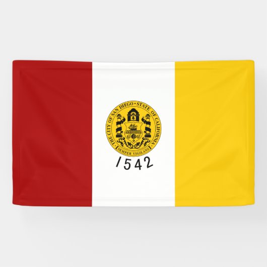 Stadtflagge von San Diego (Kalifornien) Banner (Horizontal)