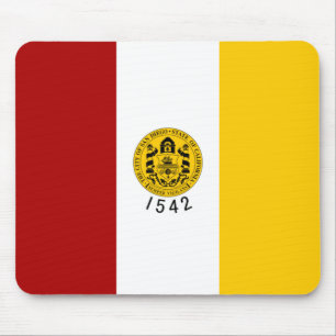 Stadtflagge von San Diego (Kalifornien) Mousepad