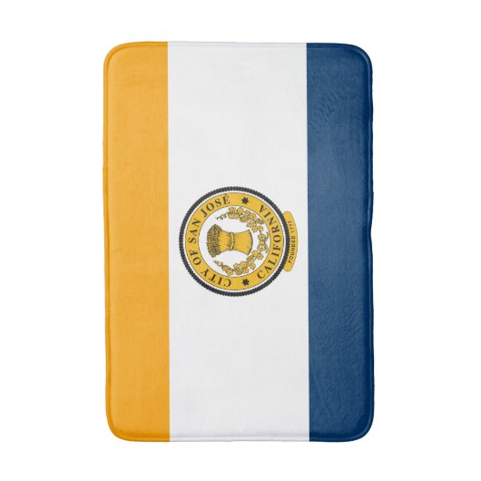 Stadtflagge von San José (Kalifornien) Badematte (Vorderseite Vertikal)