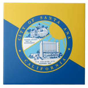 Stadtflagge von Santa Ana Fliese