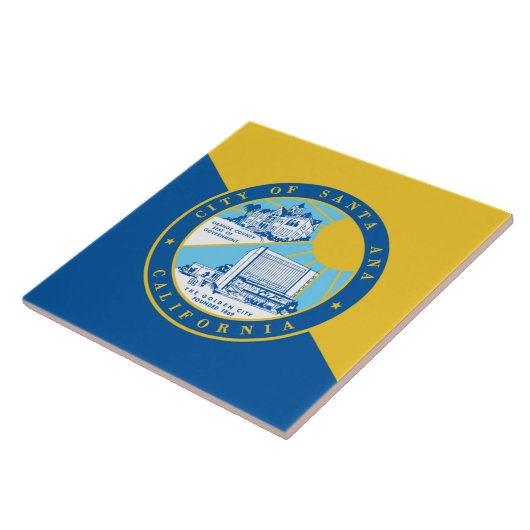 Stadtflagge von Santa Ana Fliese (Seite)