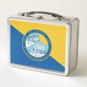 Stadtflagge von Santa Ana Metall Brotdose (Vorderseite)