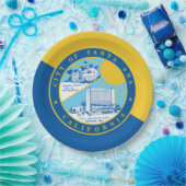 Stadtflagge von Santa Ana Pappteller (Party)