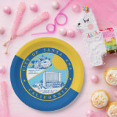 Stadtflagge von Santa Ana Pappteller (Party)