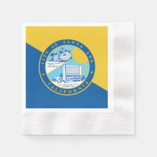 Stadtflagge von Santa Ana Serviette