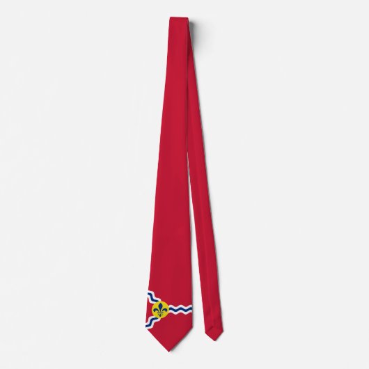 Stadtflagge von St. Louis (Missouri) Neck Tie Krawatte (Vorderseite)
