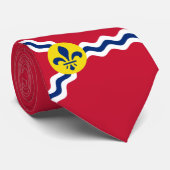 Stadtflagge von St. Louis (Missouri) Neck Tie Krawatte (Gerollt)