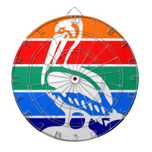 Stadtflagge von St. Petersburg (Florida) Dartscheibe