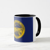 Stadtflagge von Tacoma Tasse (VorderseiteRechts)