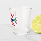 Stadtflagge von Tampa Schnapsglas (Rechts)