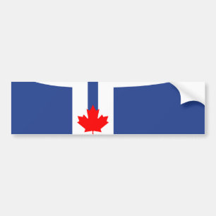 Stadtflagge von Toronto (Kanada) Autoaufkleber