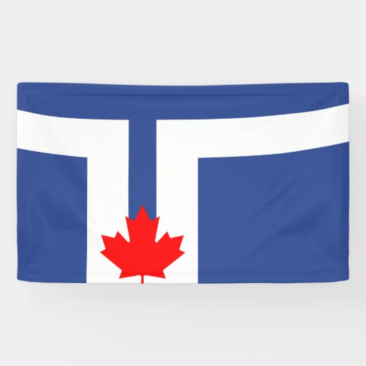Stadtflagge von Toronto (Kanada) Banner (Horizontal)