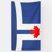 Stadtflagge von Toronto (Kanada) Banner (Vertikal)