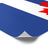 Stadtflagge von Toronto (Kanada) Poster (Ecke)