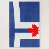 Stadtflagge von Toronto (Kanada) Puzzle (Vertikal)