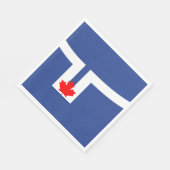 Stadtflagge von Toronto (Kanada) Serviette (Ecke)